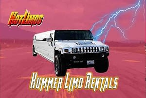Image of outside of 18 passenger Hummer limo for San Diego Hotlimos
