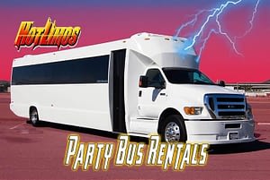Clickable image of 50 Passenger Party Bus for San Diego Party Bus vehicle page for events by San Diego Hotlimos